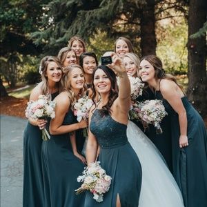 Morilee Bridesmaid Dress - Charcoal